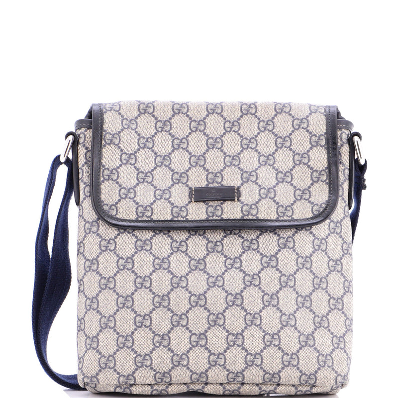 Flap Messenger Gg Coated Canvas Small