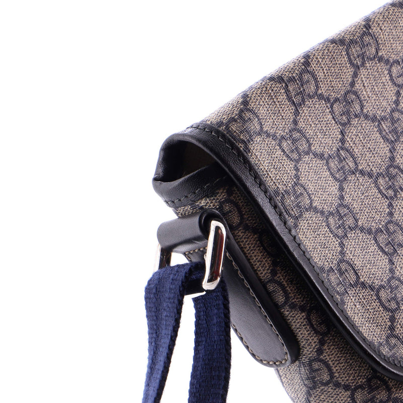 Flap Messenger Gg Coated Canvas Small
