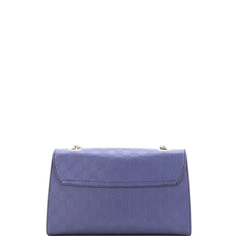 Emily Chain Flap Bag Guccissima Leather