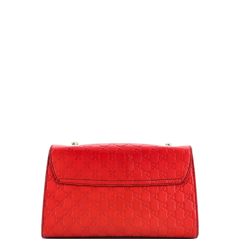 Emily Chain Flap Bag Guccissima Leather