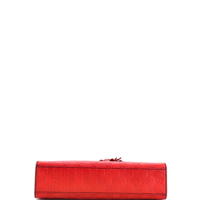 Emily Chain Flap Bag Guccissima Leather