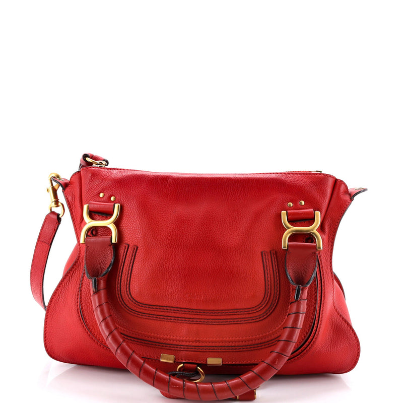 Marcie Satchel Leather Medium