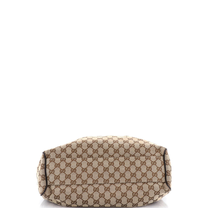 Sukey Tote Gg Canvas With Leather Medium