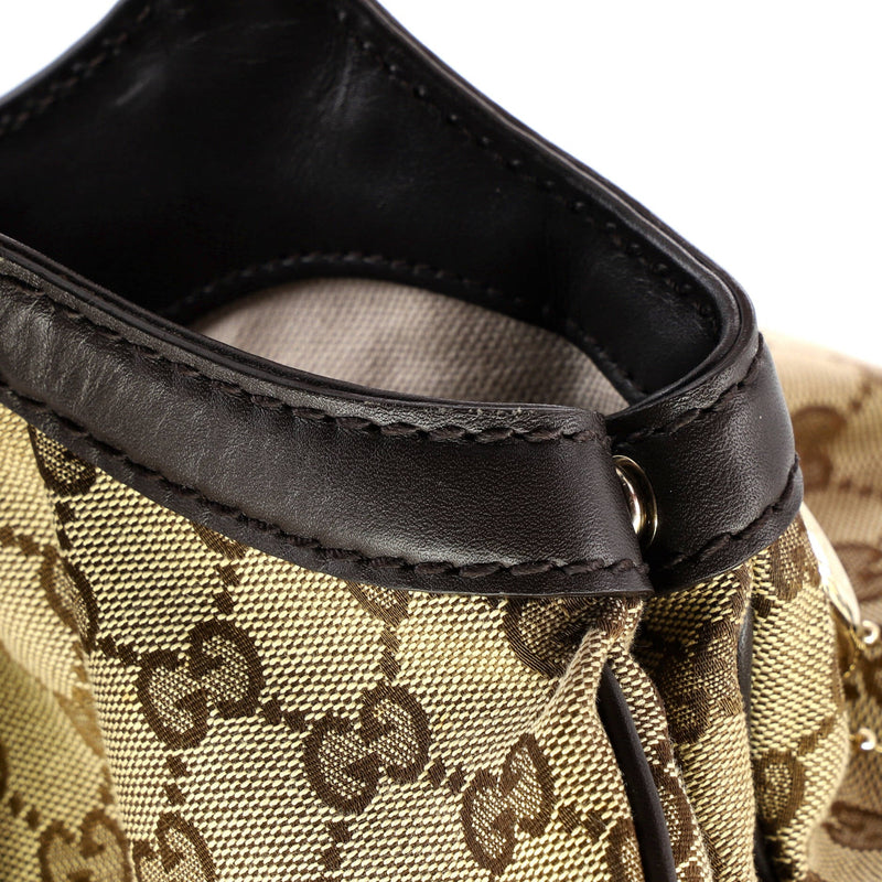 Sukey Tote Gg Canvas With Leather Medium