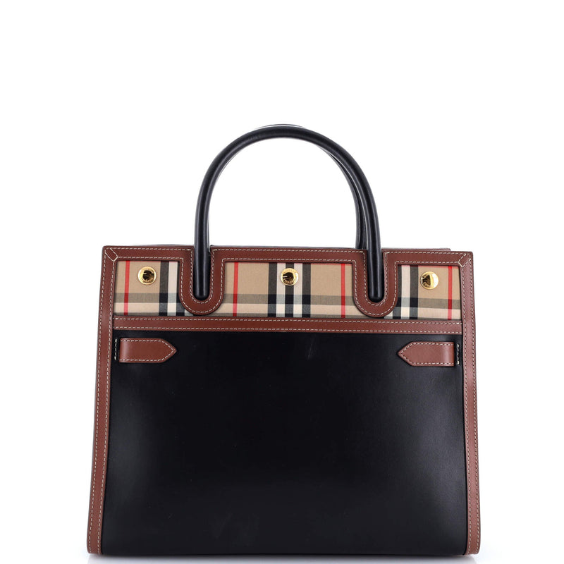 Title Two Handle Tote Leather With