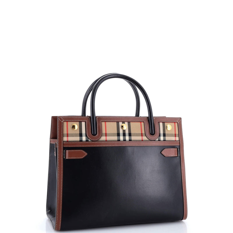 Title Two Handle Tote Leather With
