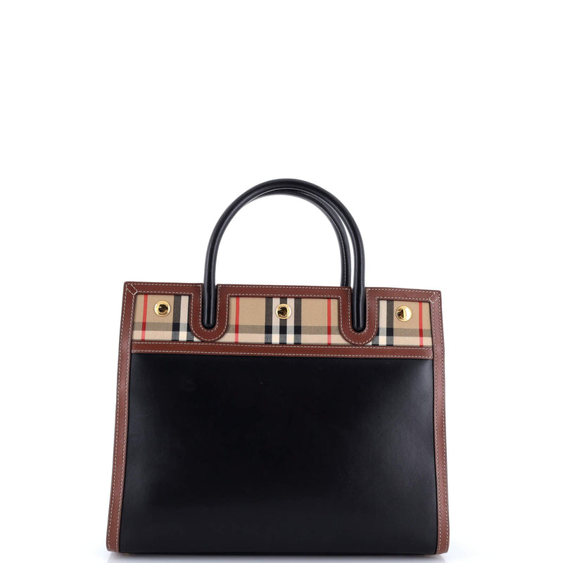 Title Two Handle Tote Leather With