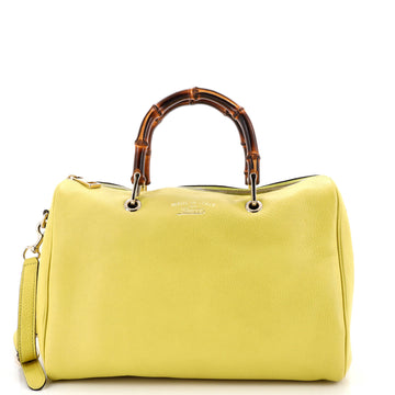 Bamboo Shopper Boston Bag Leather Medium