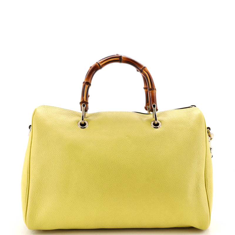 Bamboo Shopper Boston Bag Leather Medium