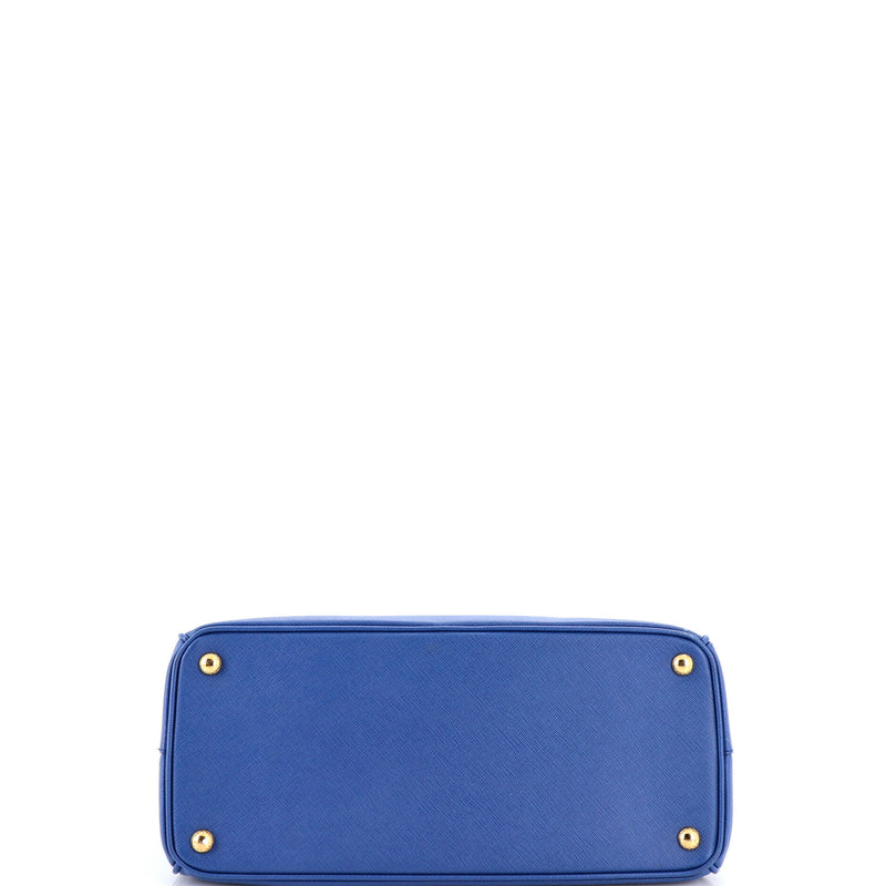 Double Zip Lux Tote Saffiano Leather