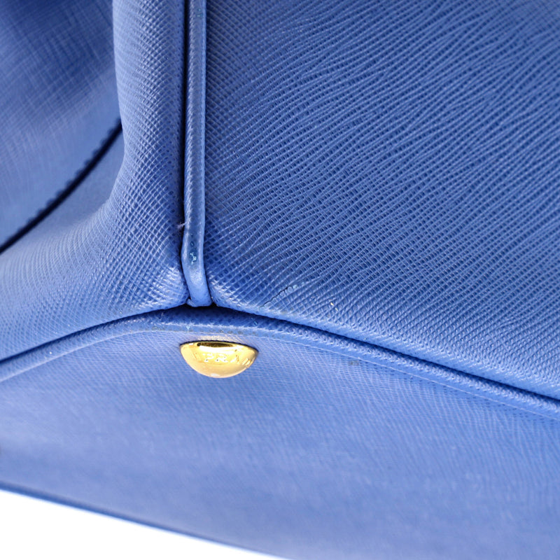 Double Zip Lux Tote Saffiano Leather