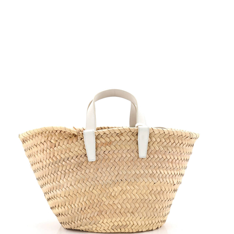 Triomphe Basket Shoulder Bag Raffia With