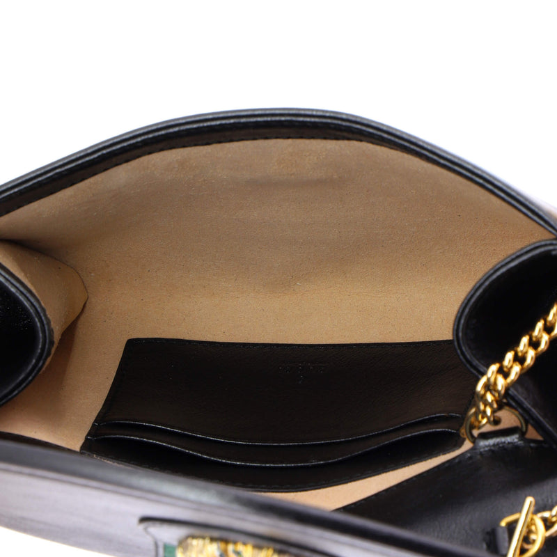 Rajah Web Chain Shoulder Bag Leather