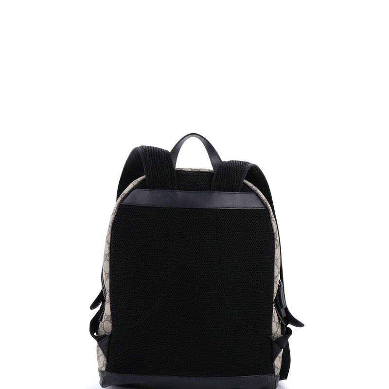 Zip Pocket Backpack Gg Coated Canvas
