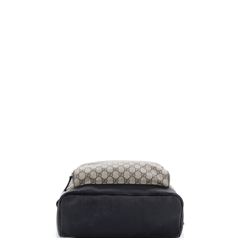 Zip Pocket Backpack Gg Coated Canvas