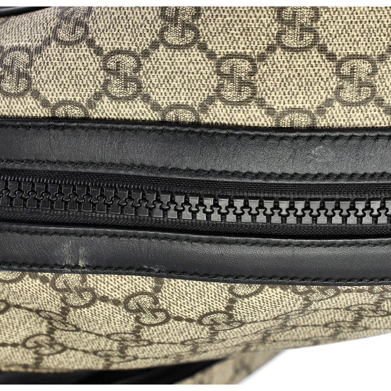 Zip Pocket Backpack Gg Coated Canvas