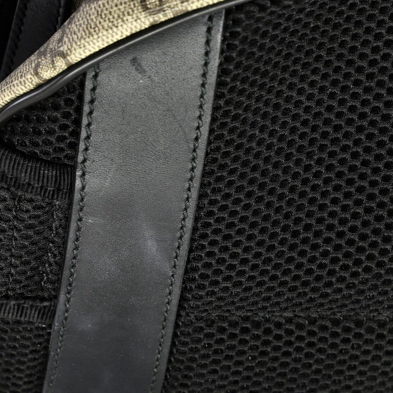 Zip Pocket Backpack Gg Coated Canvas