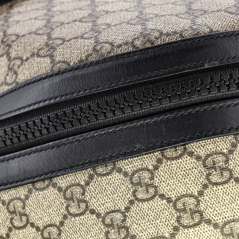 Zip Pocket Backpack Gg Coated Canvas