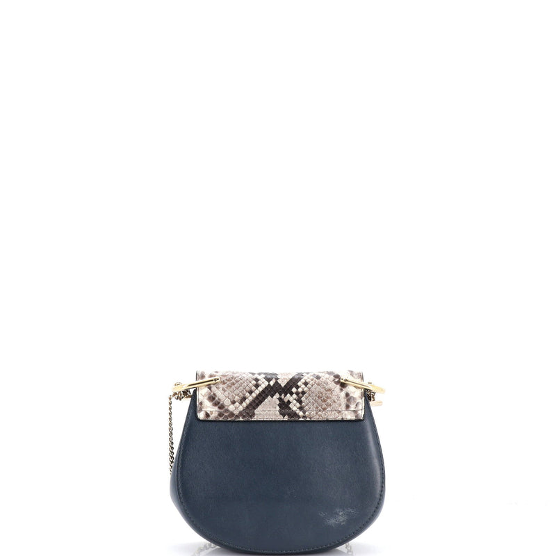Drew Crossbody Bag Python And Suede