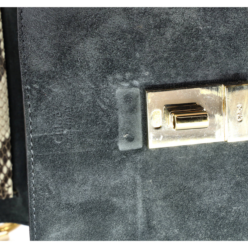 Drew Crossbody Bag Python And Suede