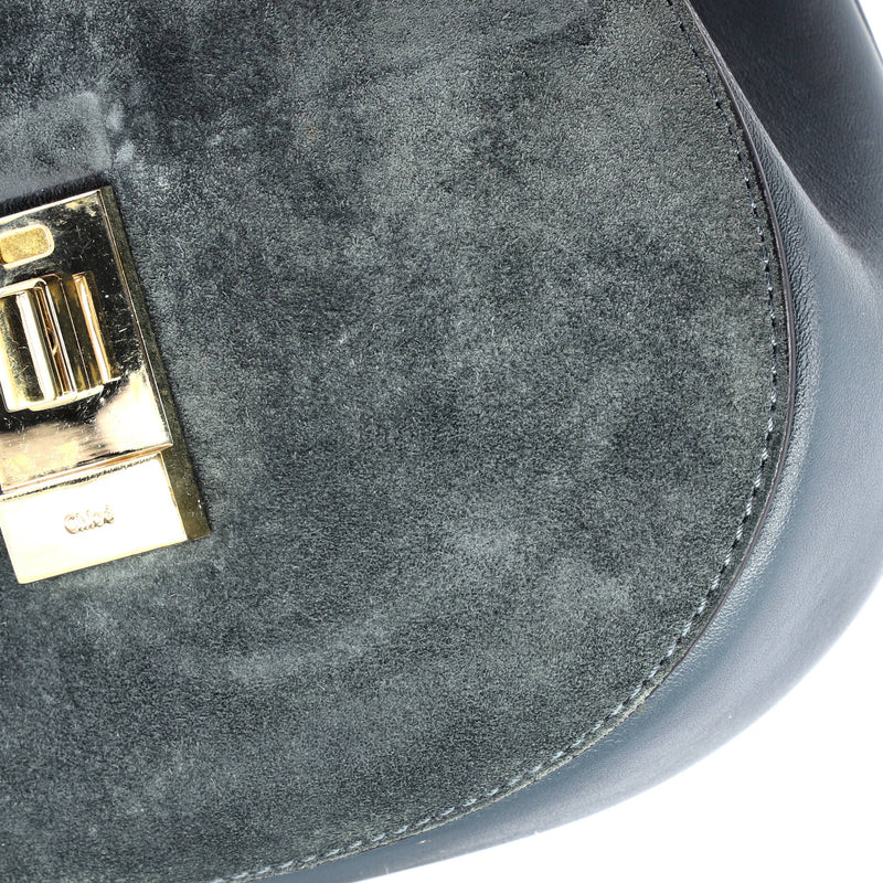 Drew Crossbody Bag Python And Suede