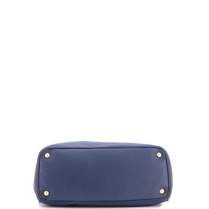 Double Zip Convertible Tote Vitello