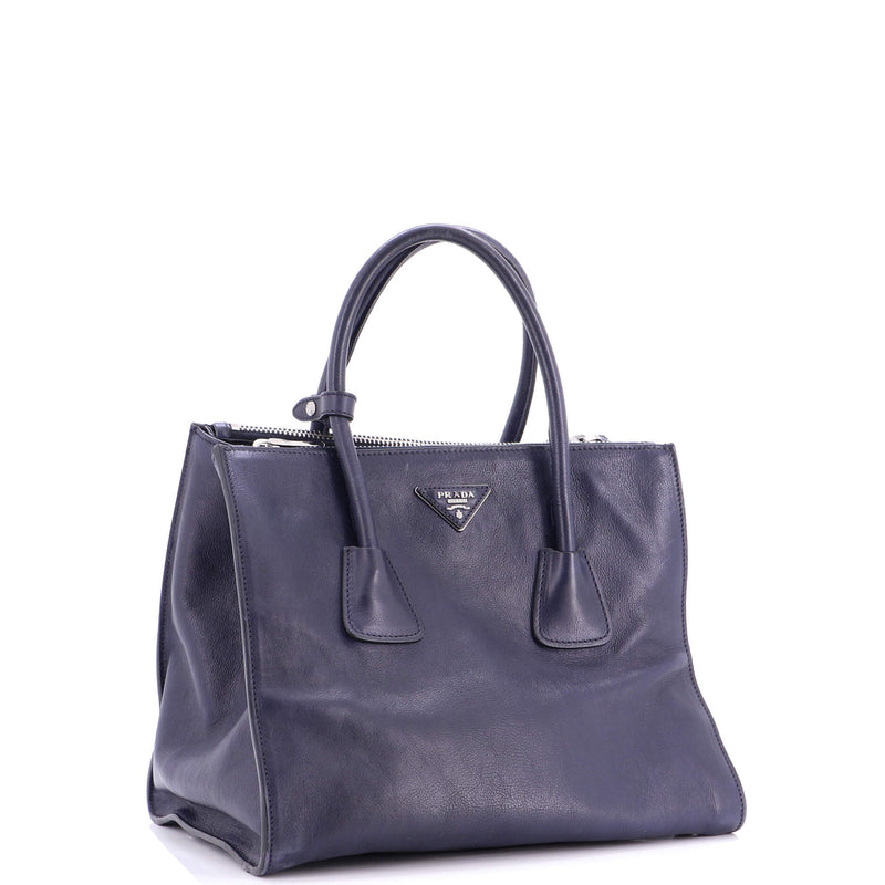Twin Pocket Convertible Tote Leather