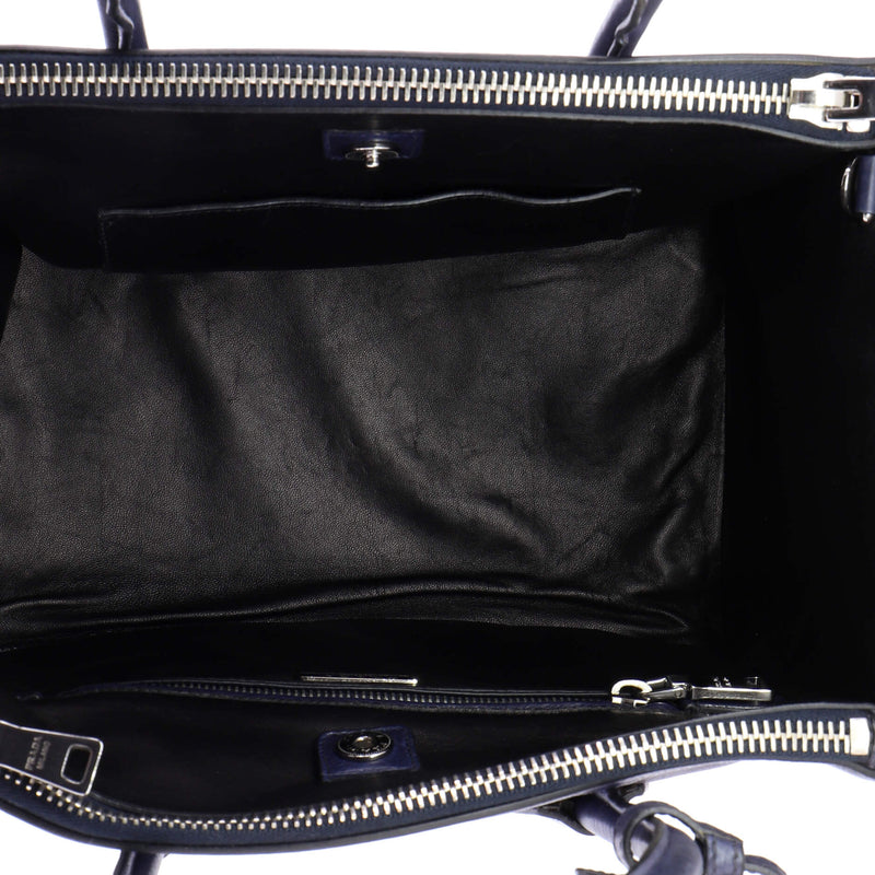 Twin Pocket Convertible Tote Leather