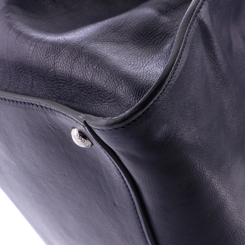 Twin Pocket Convertible Tote Leather