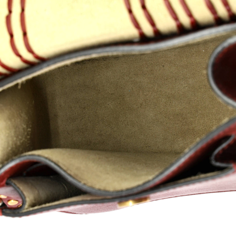 Hudson Handbag Whipstitch Leather Mini