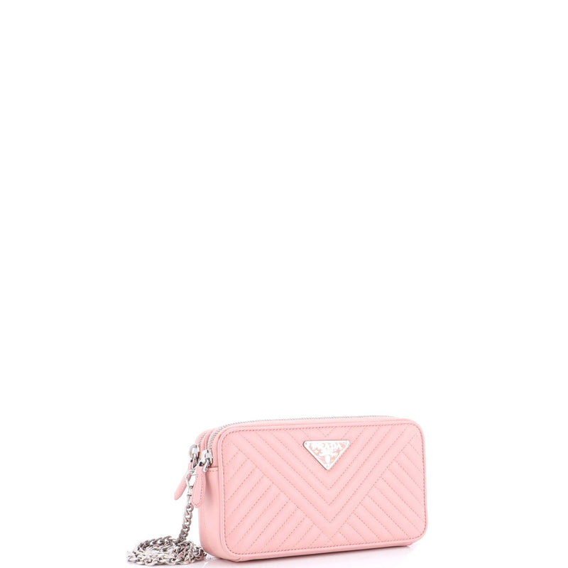 Double Zip Wallet On Chain Crossbody