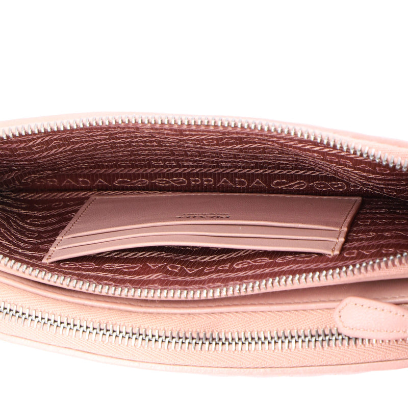 Double Zip Wallet On Chain Crossbody