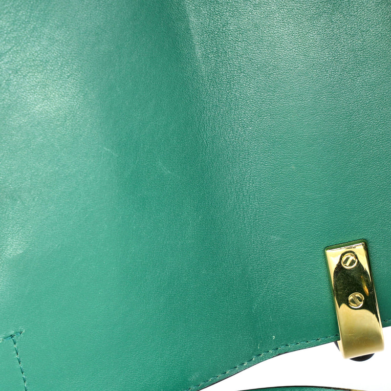 C Double Carry Bag Crocodile Embossed