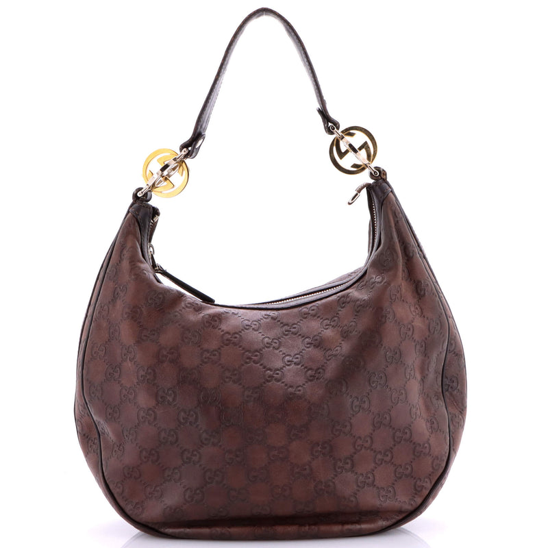 Twins Hobo Guccissima Leather Medium