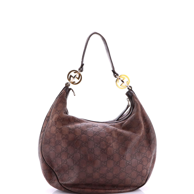Twins Hobo Guccissima Leather Medium