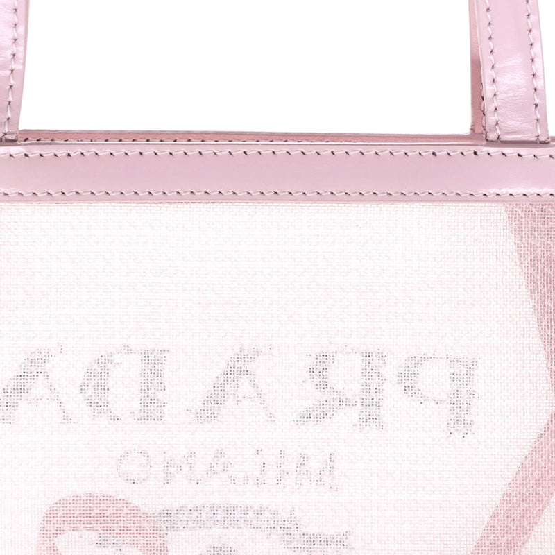 Logo Open Tote Sequined Mesh Small