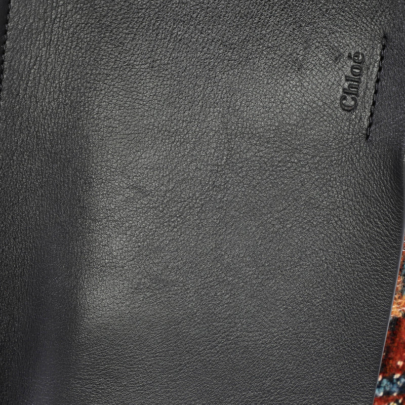 Faye Shoulder Bag Leather And Tapestry