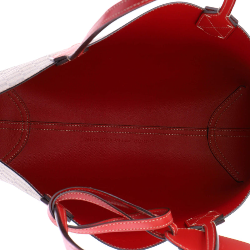 Reversible Tote Gg Print Leather Small