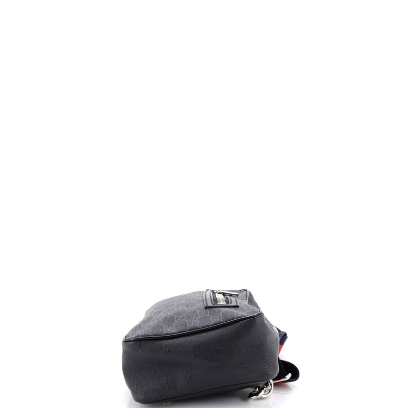 Soft Zip Sling Bag Gg Coated Canvas