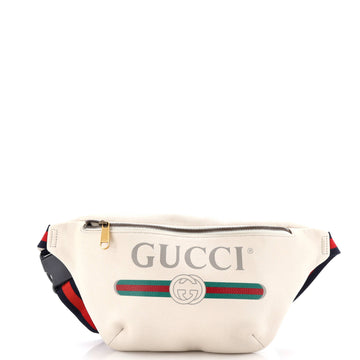 Logo Belt Bag Printed Leather Small