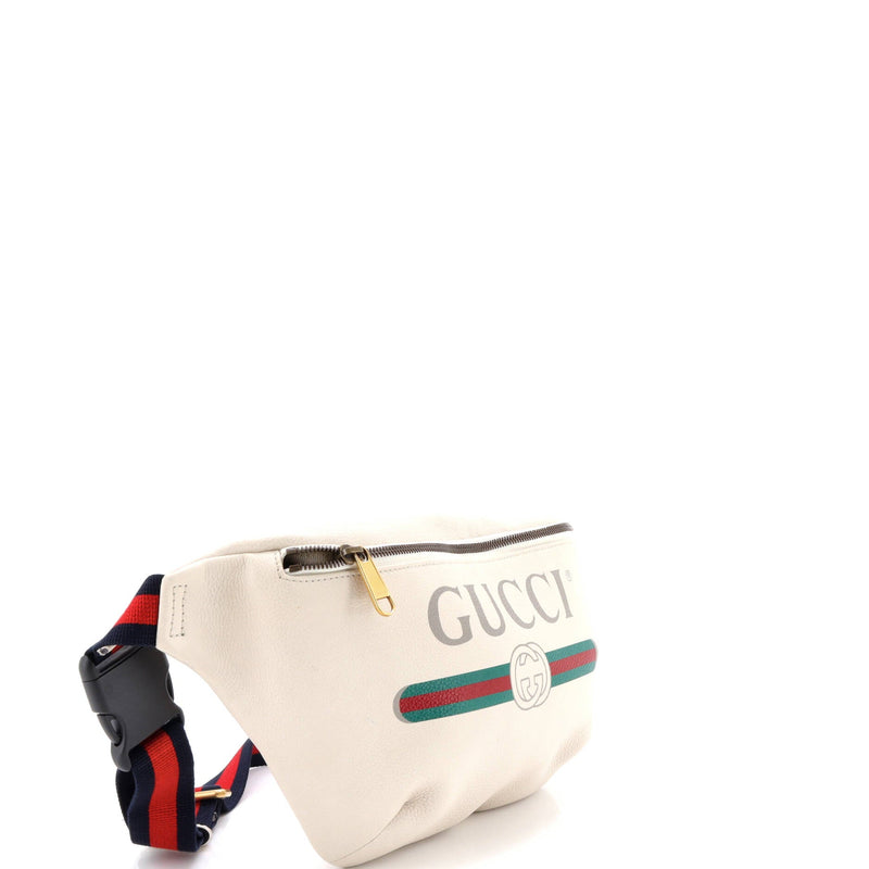 Logo Belt Bag Printed Leather Small
