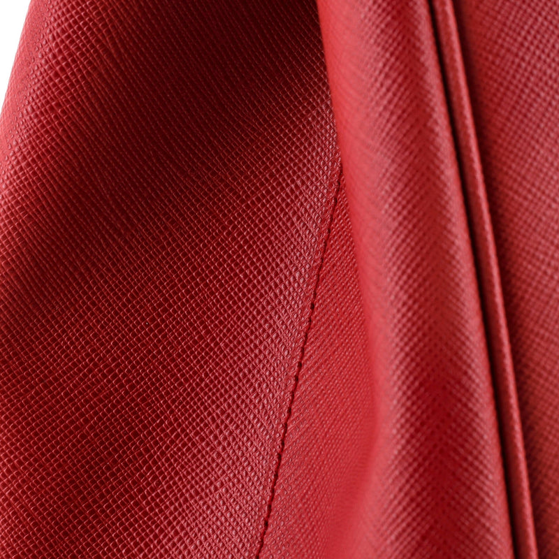 Double Zip Lux Tote Saffiano Leather