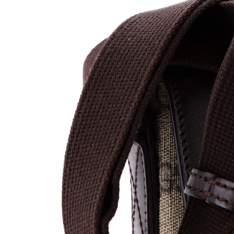 Flap Messenger Bag Gg Coated Canvas With