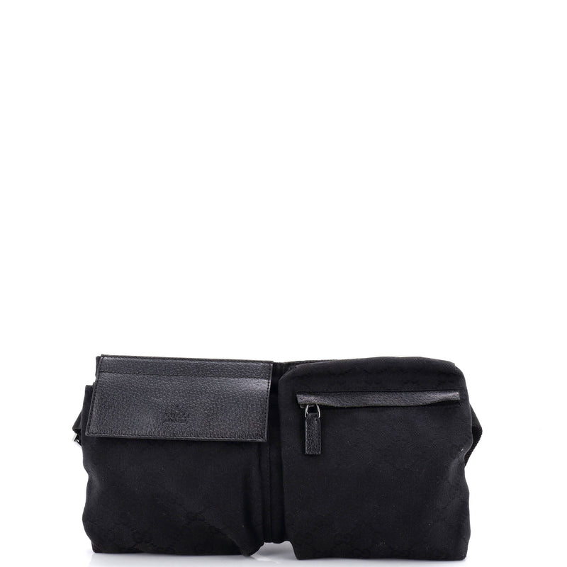 Vintage Double Belt Bag Gg Canvas With