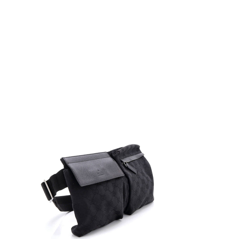 Vintage Double Belt Bag Gg Canvas With