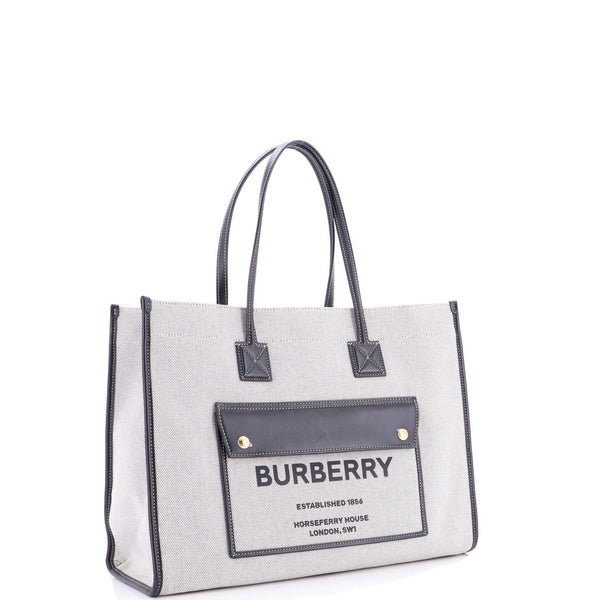 Freya Shopping Tote Canvas With Leather