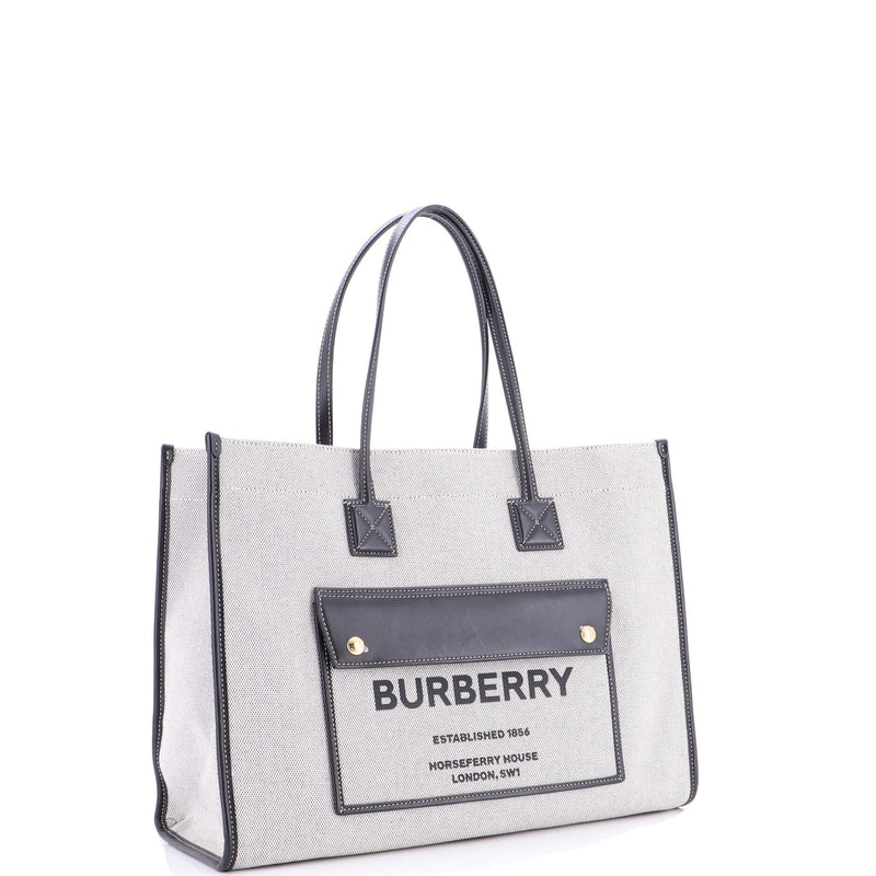 Freya Shopping Tote Canvas With Leather