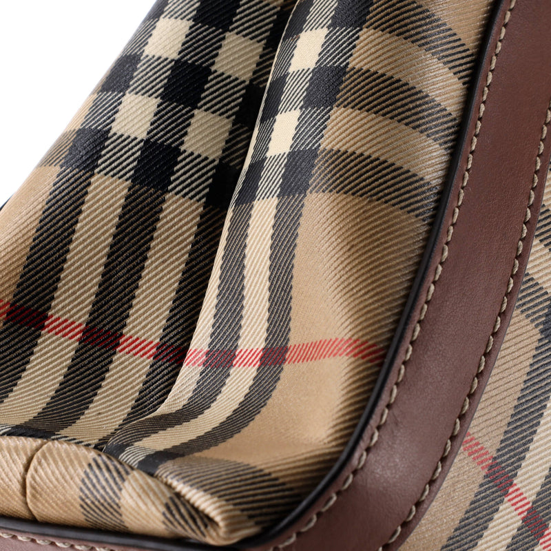 Convertible Tote Vintage Check Coated