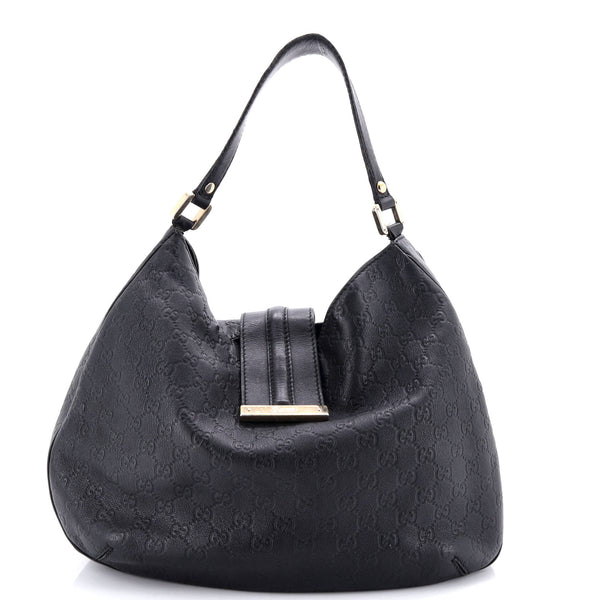 New Ladies Web Hobo Guccissima Leather