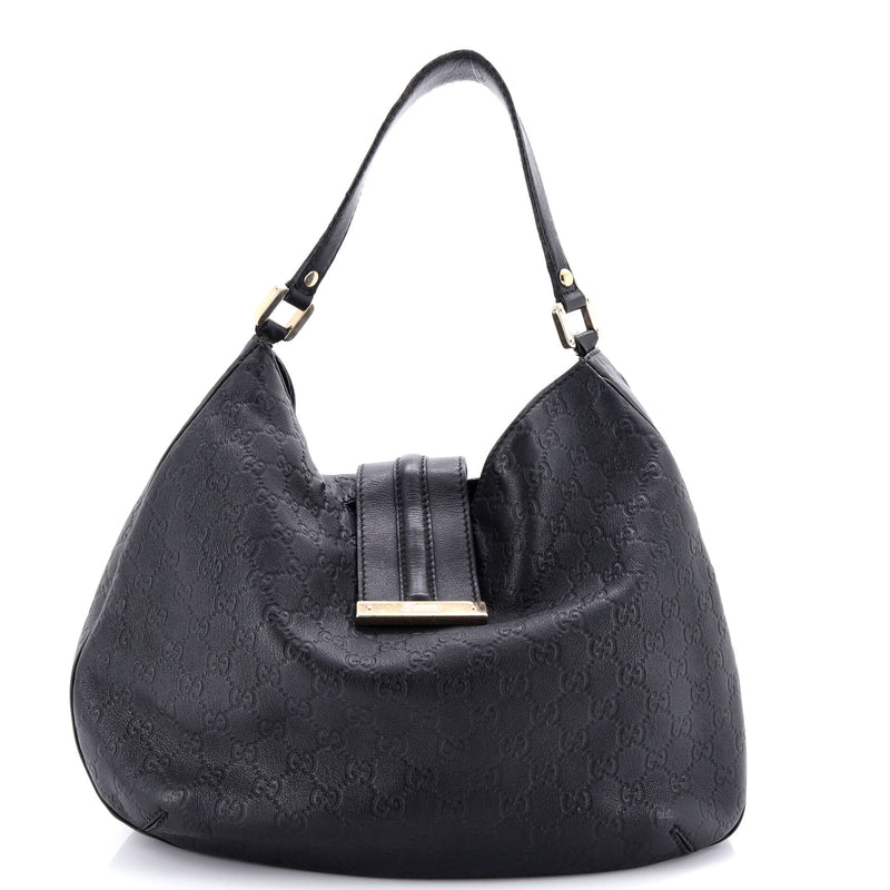 New Ladies Web Hobo Guccissima Leather